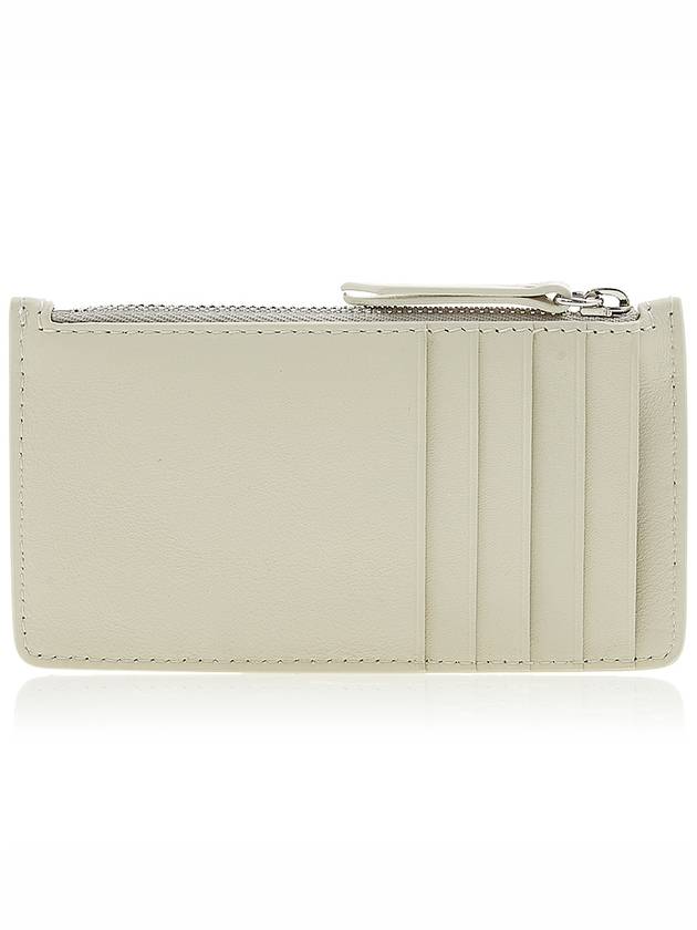 Signature Stitch Zipper Card Wallet Light Grey - MAISON MARGIELA - BALAAN 4