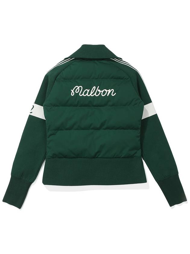 Hybrid down knit cardigan GREEN WOMAN - MALBON GOLF - BALAAN 2