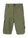 Cargo Bermuda Shorts Olive Green - STONE ISLAND - BALAAN 2