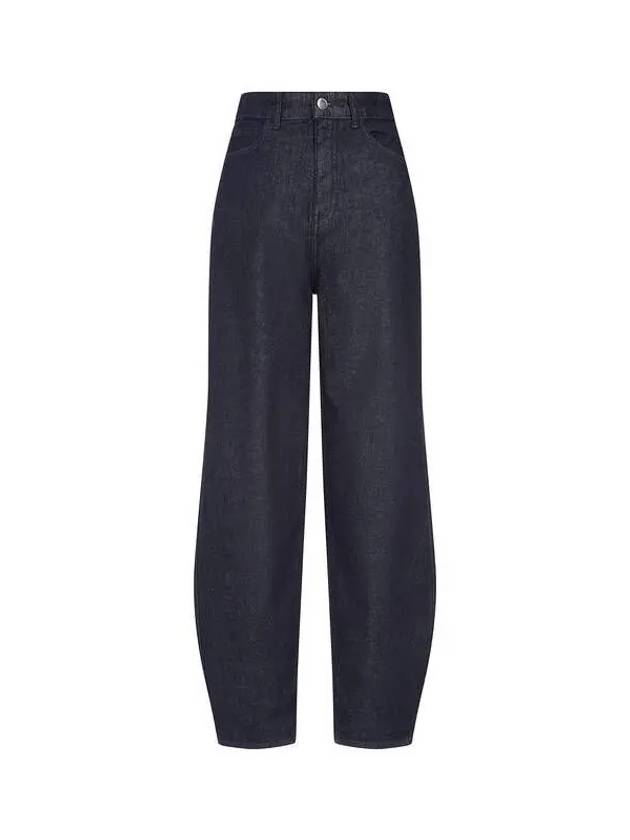 Women s Tapered Leg Raw Denim Pants Dark Blue - EMPORIO ARMANI - BALAAN 1