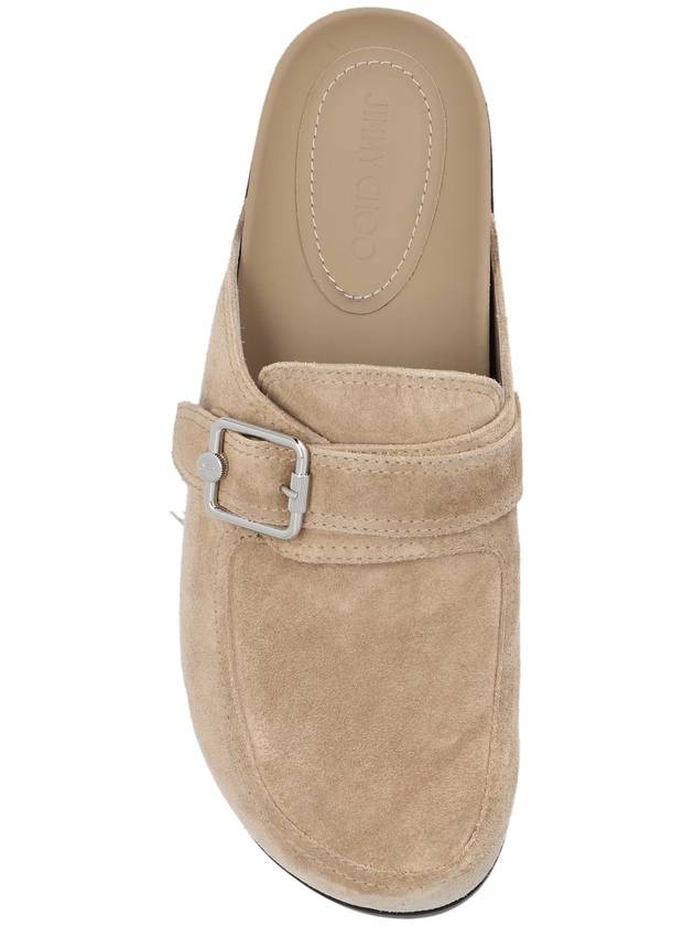 Jimmy Choo ‘Etta’ Suede Slides, Men's, Beige - JIMMY CHOO - BALAAN 6