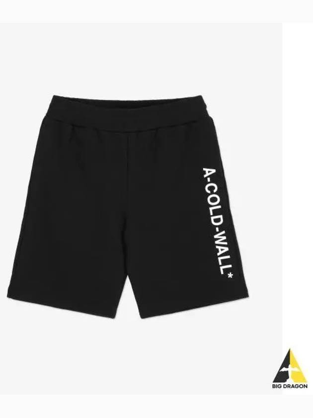 A COLD WALL Side Logo Shorts Pants Black ACWMB118BLACK - A-COLD-WALL - BALAAN 1