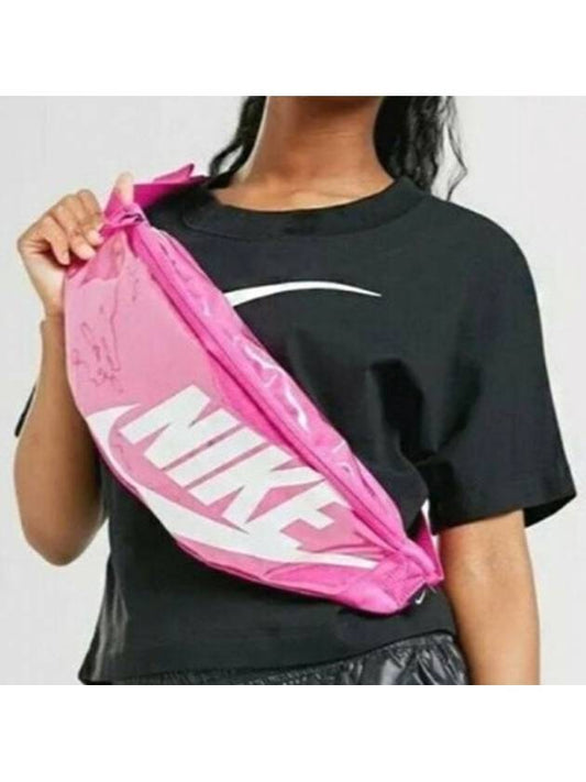 Heritage Big Logo Belt Bag Hot Pink - NIKE - BALAAN 2