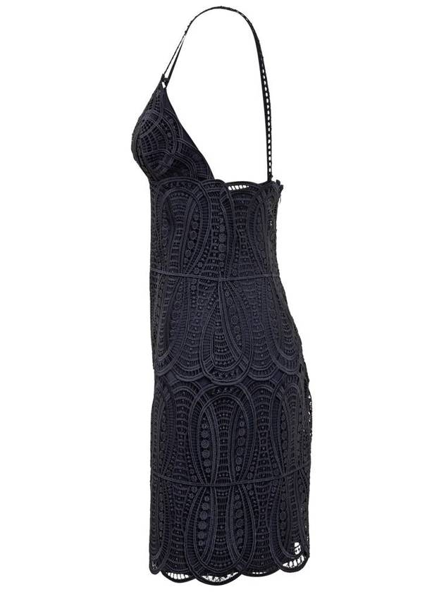 midi dress 04560135 0290 BLUE - ALBERTA FERRETTI - BALAAN 4