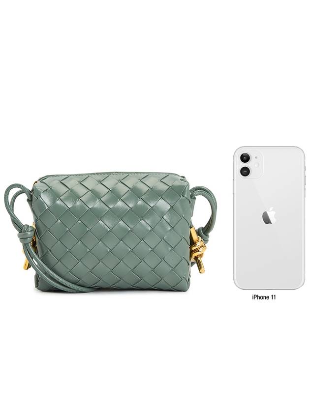 Intrecciato Loop Camera Mini Shoulder Bag Aloe - BOTTEGA VENETA - BALAAN 9