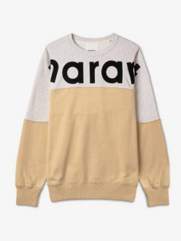 Howley Two Tone Logo Sweatshirt Light Yellow - ISABEL MARANT - BALAAN 2