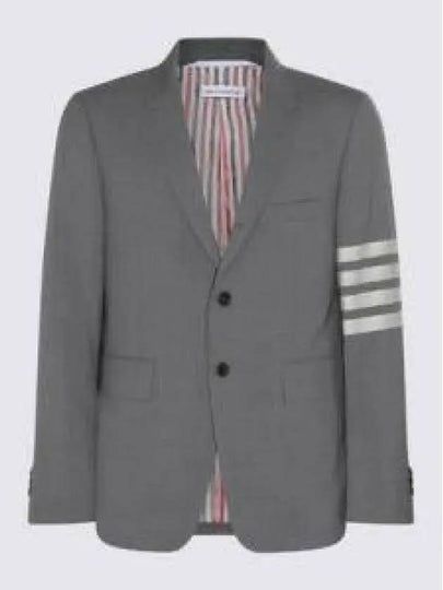 Plain Weave Suiting 4 Bar Classic Sport Jacket Dark Grey - THOM BROWNE - BALAAN 2