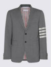 Plain Weave Suiting 4 Bar Classic Sport Jacket Dark Grey - THOM BROWNE - BALAAN 2