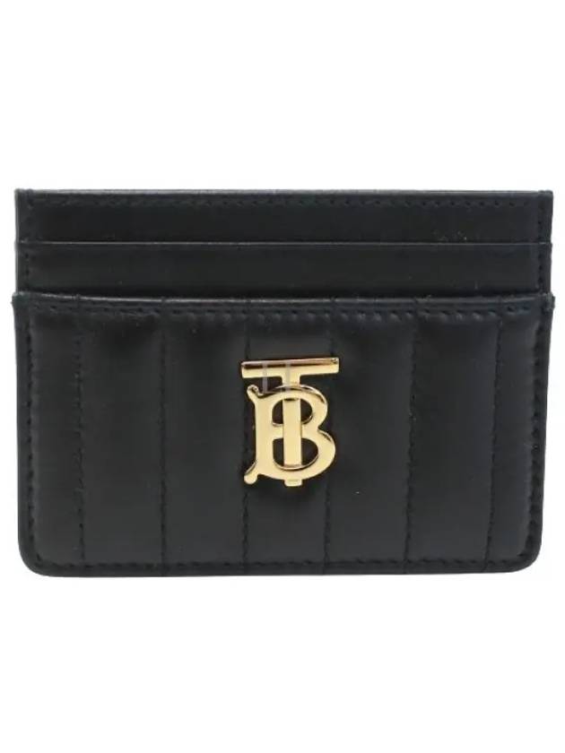 Quilted Leather Lola Card Case Black Light Gold - BURBERRY - BALAAN 2