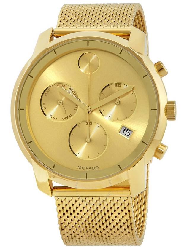 Movado Bold Chronograph Gold Dial Men's Watch 3600372 - MOVADO - BALAAN 1