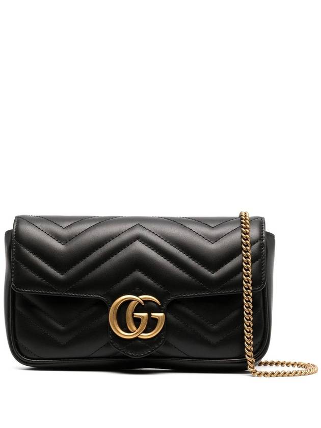 GG Marmont Chain Mini Bag Black - GUCCI - BALAAN 2