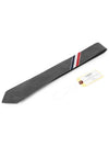 Grosgrain Stripe Classic Tie Grey - THOM BROWNE - BALAAN 5