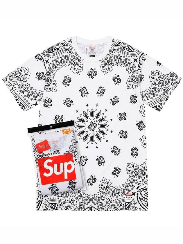 FW22A60 WT Harness Bandana Tagless 2 Pack Short Sleeve TShirt White TShirt TSH - SUPREME - BALAAN 4