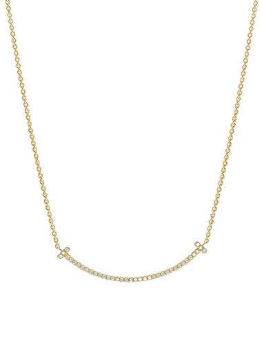 T Smile Pendant Necklace Gold - TIFFANY & CO. - BALAAN 1