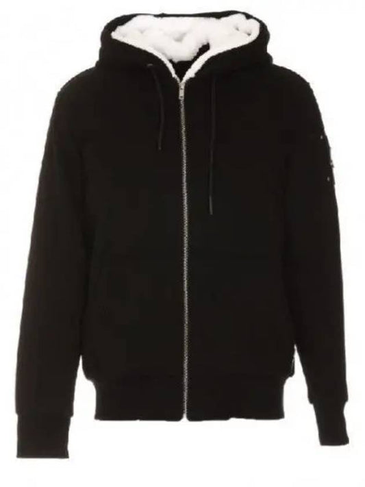 Classic Bunny Zip Up Hoodie White Lining Black - MOOSE KNUCKLES - BALAAN 2