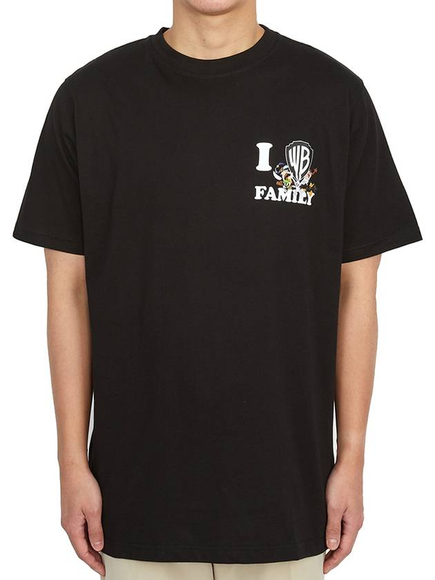 I Love Short Sleeve T-Shirt Black - FAMILY FIRST - BALAAN 2