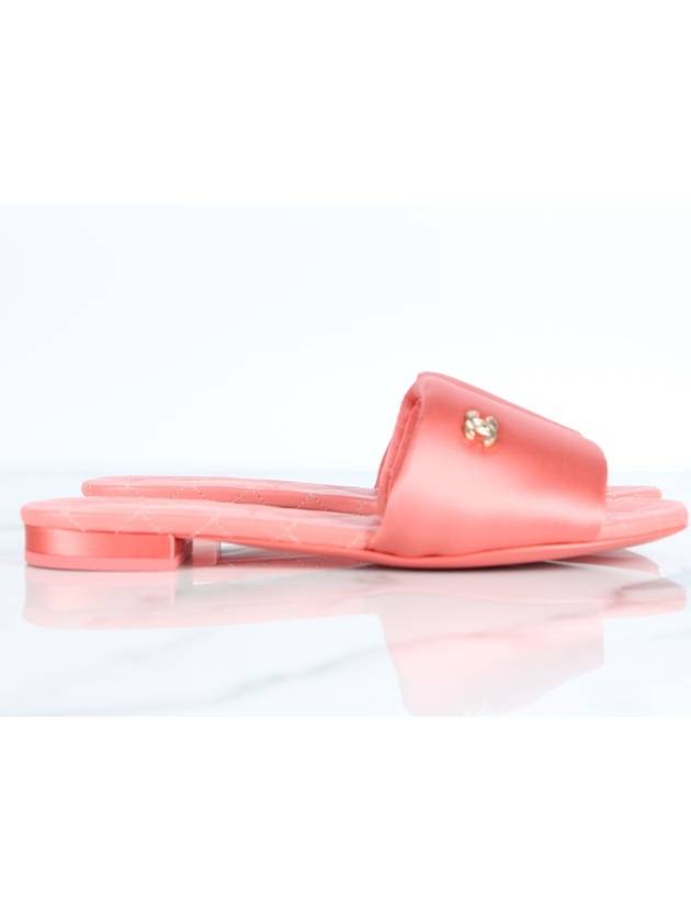 CC logo satin mule pink 37 5 - CHANEL - BALAAN 5