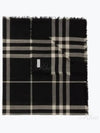 Checked Wool Scarf Black - BURBERRY - BALAAN 2