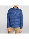 Mirmande Light Weight Collar Short Padding Blue - MONCLER - BALAAN.