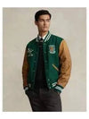 Varsity Inspired Bomber Jacket Green - POLO RALPH LAUREN - BALAAN 2