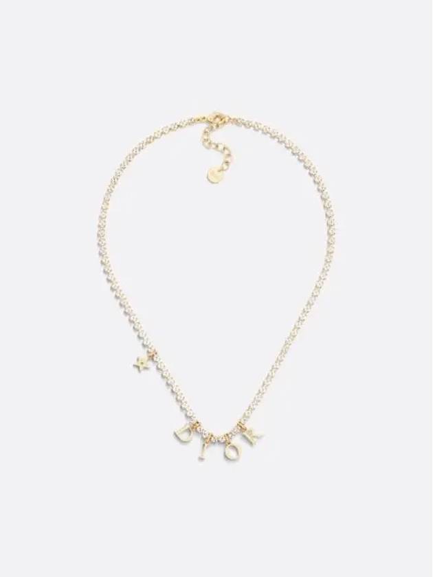 Revolution Crystals Necklace Gold - DIOR - BALAAN 2