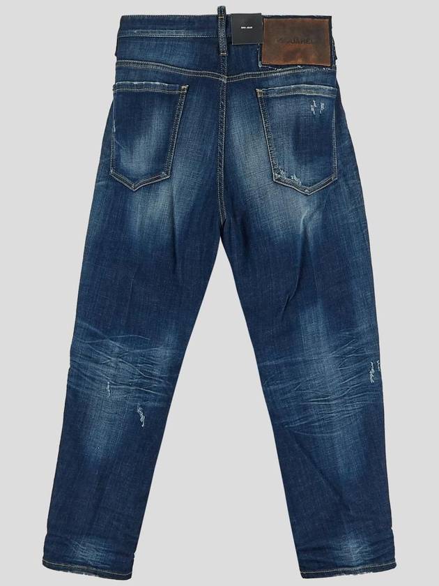 24FW Denim Straight Pants S74LB1576 S30342 470 BLUE - DSQUARED2 - BALAAN 3