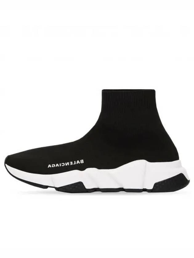 Speed Trainer  High Top Sneakers Black White - BALENCIAGA - BALAAN 2