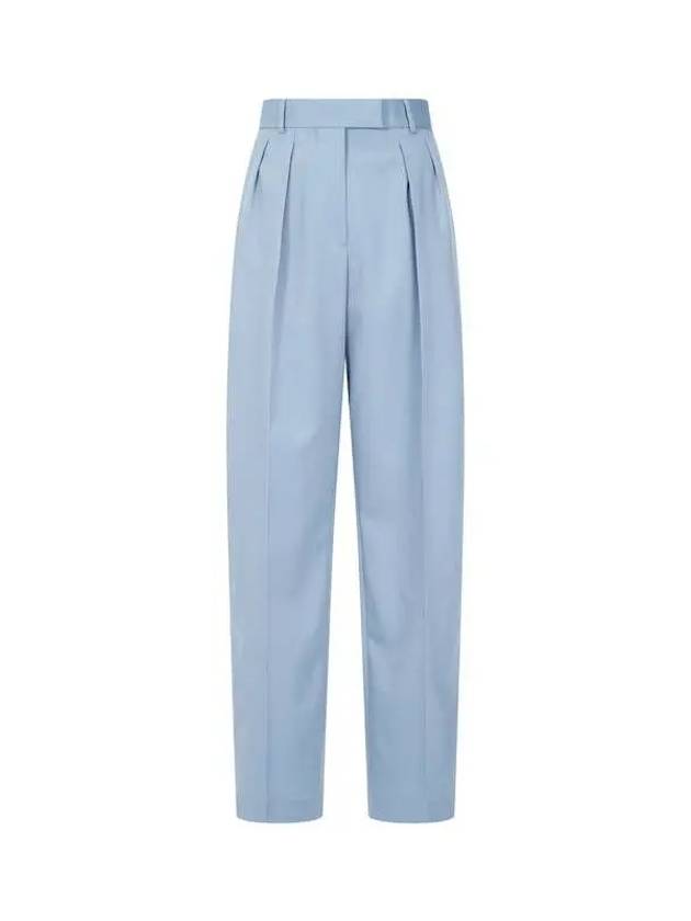 Women s Chin Detail Tapered Wool Pants Sky Blue 271957 - PAUL SMITH - BALAAN 1