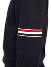 Men's Milan Stitch Armband Crew Neck Knit Top Navy - THOM BROWNE - BALAAN 9