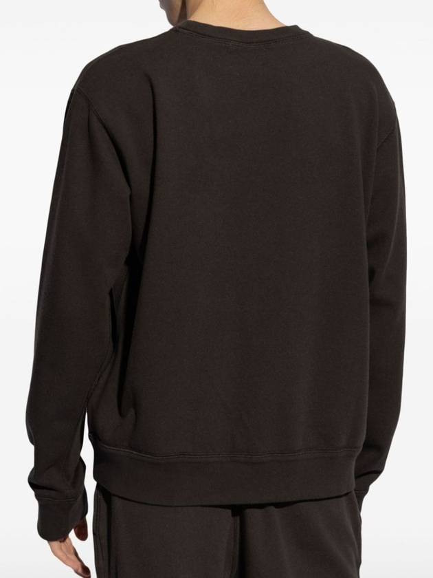 Mikoy Big Logo Cotton Sweatshirt Faded Black - ISABEL MARANT - BALAAN 4