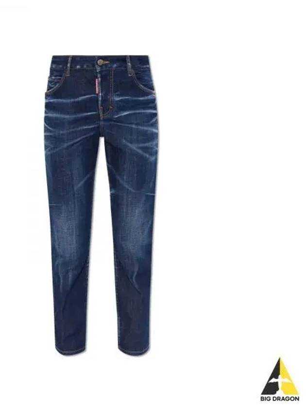 Dark Clean Wash Cool Girl Jeans Blue - DSQUARED2 - BALAAN 2