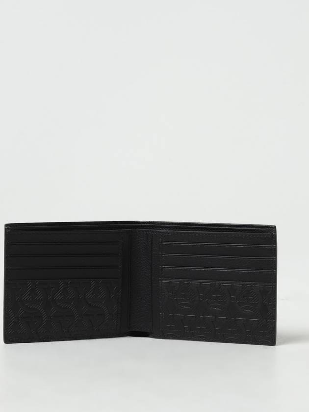 Gancini Embossed Logo Half Wallet Black - SALVATORE FERRAGAMO - BALAAN 3