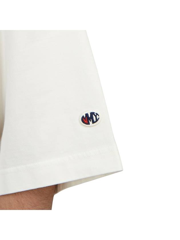 Embroidery Logo Cotton Short Sleeved T-Shirt White - MAISON MIHARA YASUHIRO - BALAAN 8