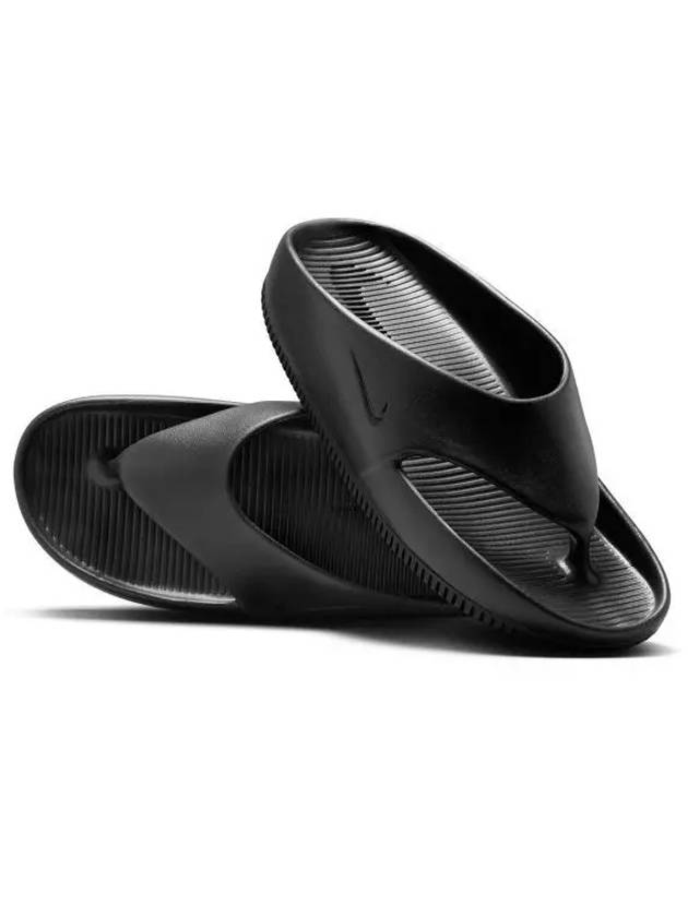 Calm Swoosh Flip Flops Black - NIKE - BALAAN 2