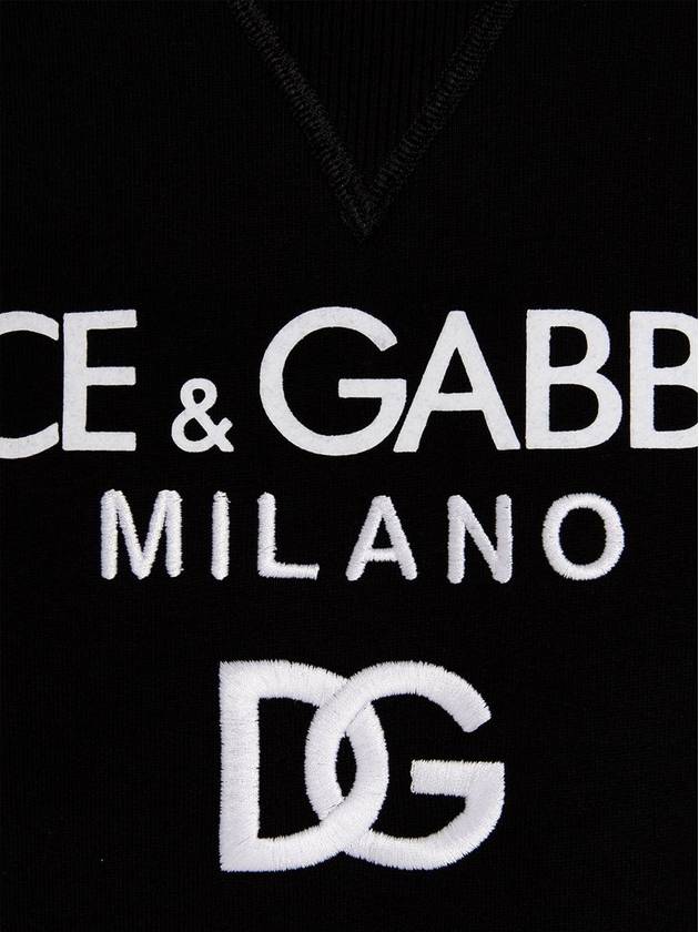 DG Logo Sweatshirt Black - DOLCE&GABBANA - BALAAN 5