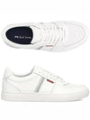 Striped Leather Low Top Sneakers White - PAUL SMITH - BALAAN 2