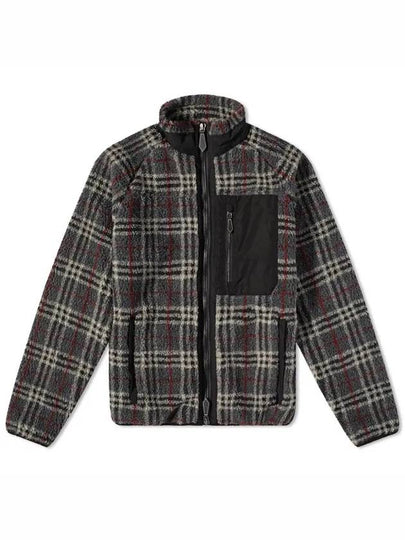 Vintage Check Fleece Zip-Up Jacket Grey - BURBERRY - BALAAN 2