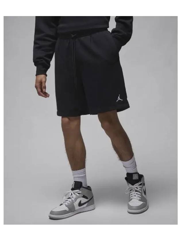 Jordan Brooklyn Fleece Shorts Black - NIKE - BALAAN 2