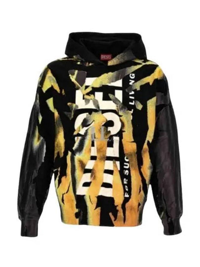 S Mac M1 Logo Print Hoodie - DIESEL - BALAAN 2