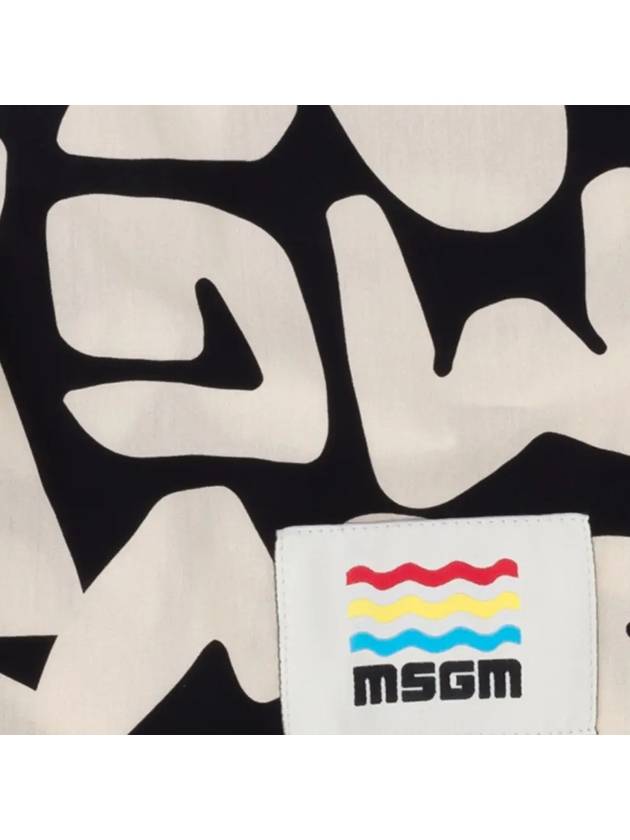 Kids Logo Pattern Short Pants MS029510 200 - MSGM - BALAAN 4