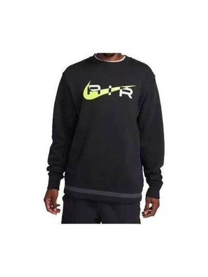 Swoosh Air Crew Neck Sweatshirt Black - NIKE - BALAAN 2