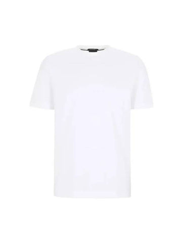 SS23 Cotton Jersey Logo T-Shirt White 50468347 - HUGO BOSS - BALAAN 1