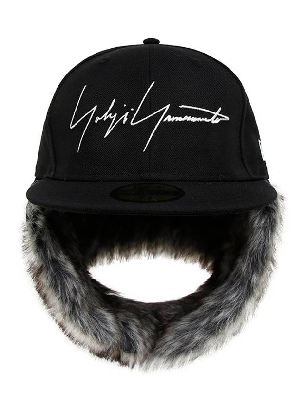 Fake Fur Trim Cap Hat HEH85977 - YOHJI YAMAMOTO - BALAAN 3