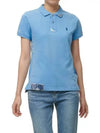 W Patchwork Mesh Polo Shirt Blue - POLO RALPH LAUREN - BALAAN 2