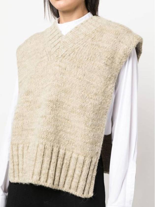 Botanical Dye Knit Vest Beige - MAISON MARGIELA - BALAAN 3