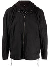 Shadow Wappen Hooded Jacket Black - STONE ISLAND - BALAAN 1