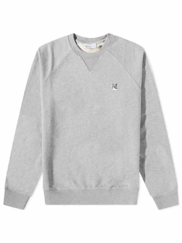 Grey Fox Head Patch Classic Sweatshirt Grey Melange - MAISON KITSUNE - BALAAN 3