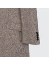 Beige wool blend basic notched lapel collar coat CO115 - IKALOOOK - BALAAN 7