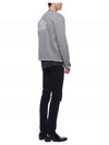 Men's Diagonal Plain Jacquard V-Neck Cardigan Light Grey - THOM BROWNE - BALAAN 7