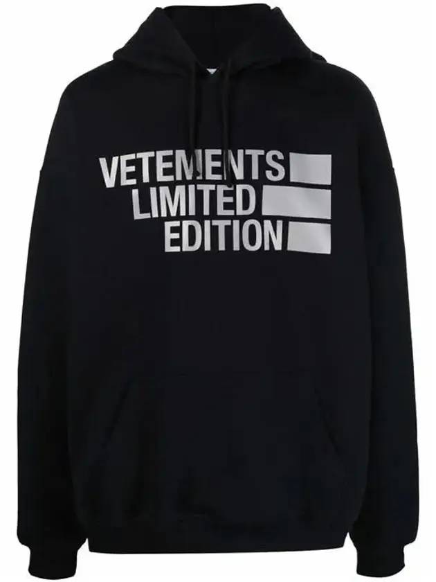 Men's Big Logo Hoodie Black - VETEMENTS - BALAAN 1